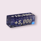 Wavy Series Power Dice - Faces: 5,000, 10,000, 15,000, 20,000