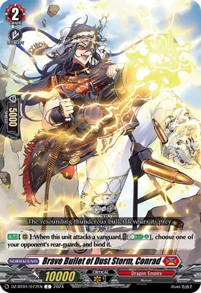 Brave Bullet of Dust Storm, Conrad C DZ-BT01/077EN Release date 05/03/2024