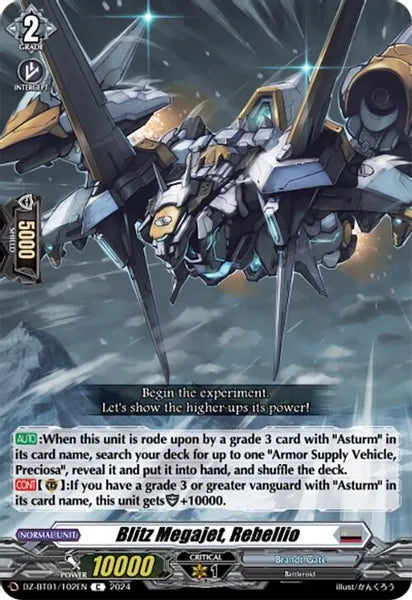 Blitz Megajet, Rebellio DZ-BT01/102EN C Release date 05/03/2024