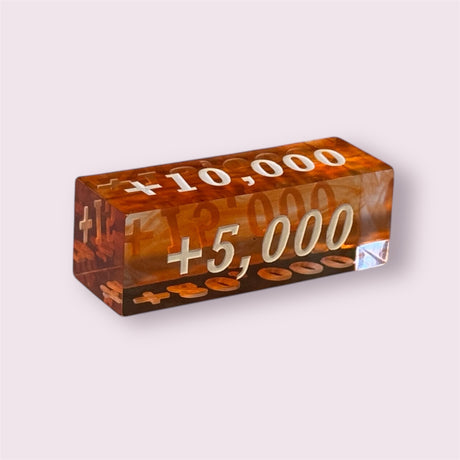 Wavy Series Power Dice - Faces: 5,000, 10,000, 15,000, 20,000