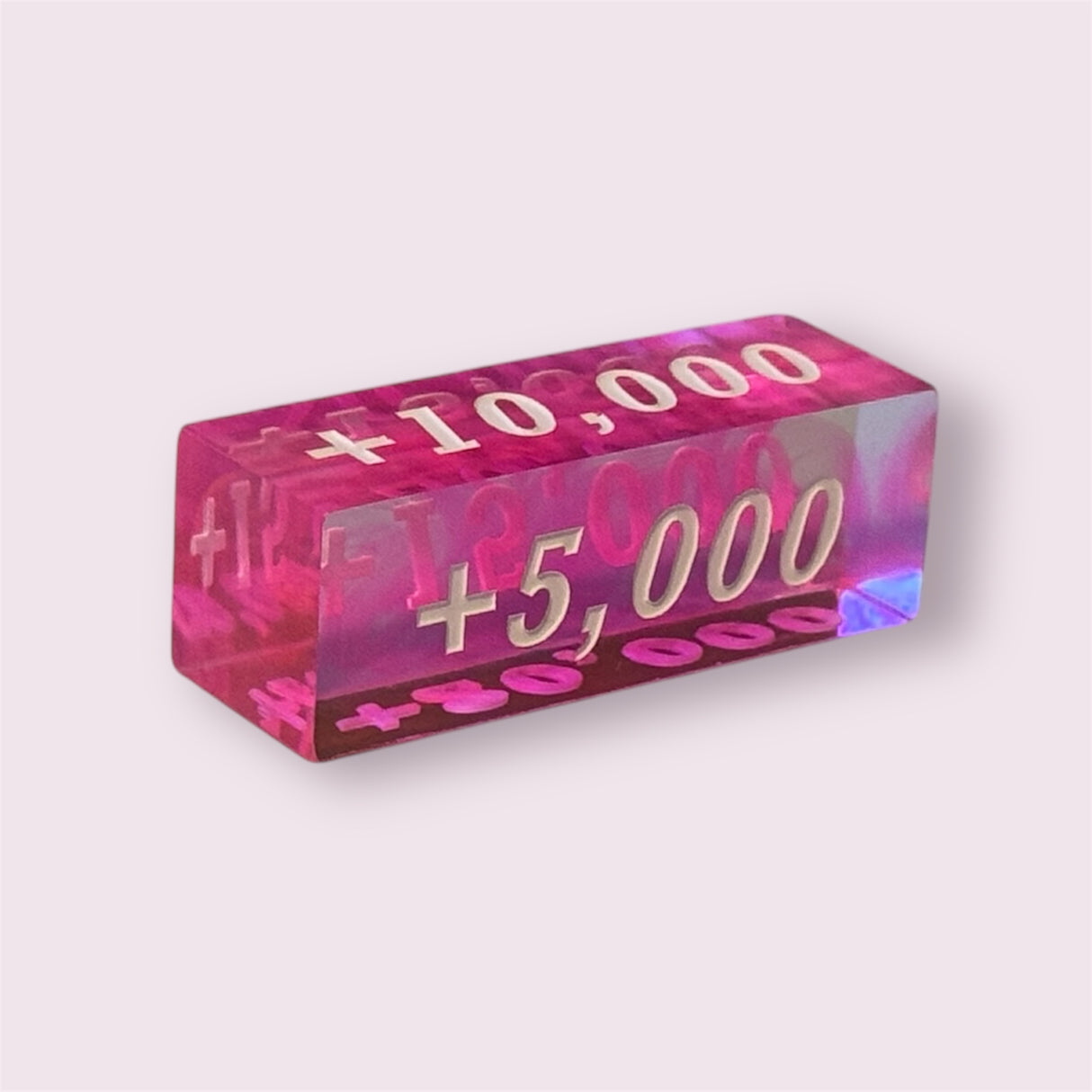 Wavy Series Power Dice - Faces: 5,000, 10,000, 15,000, 20,000