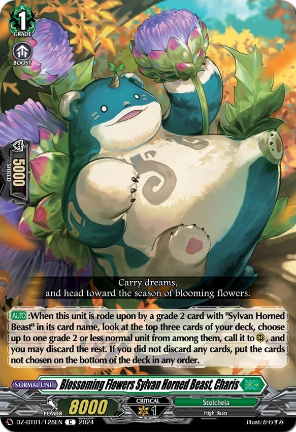 Blossoming Flowers Sylvan Horned Beast, Charis DZ-BT08/105