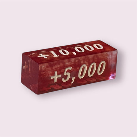 Wavy Series Power Dice - Faces: 5,000, 10,000, 15,000, 20,000